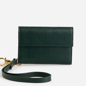 Pre-owned Madewell Dark Green Leather Wallet